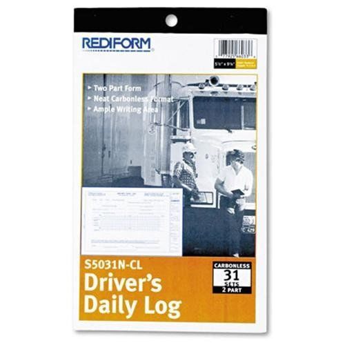 Rediform carbonless 2-part driver&#039;s daily log book - 2 part - (s5031ncl) for sale
