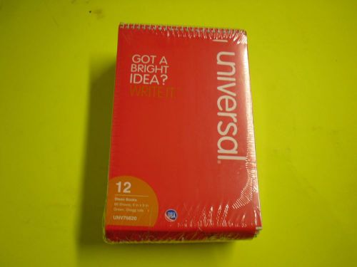 New 12PK Universal Sterno Books 60 sheets 6 in X 9 in Green Gregg Rule Unv76620