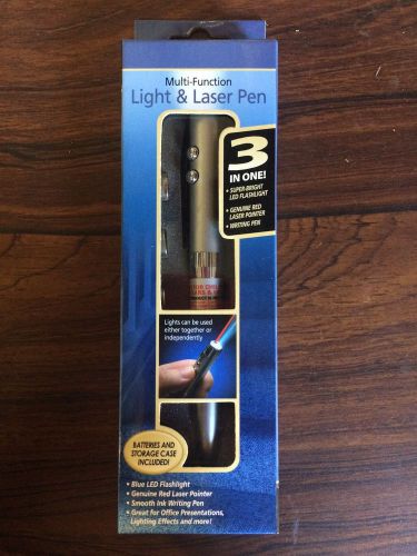 New Multi-Function 3 in 1 - Light &amp; Laser Pen with batteries