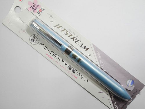 NEW UNI-BALL Jetstream MSXE3-601 3 in 1 0.5mm ball pen Satin Blue free 1 refill