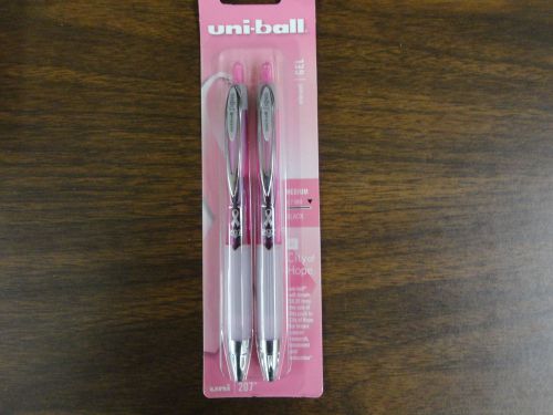 Uniball Signo Gel 207 Retractable Gel Pens Pink Barrel.Black ink