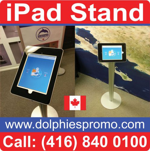 LOT OF 2 - Trade Show iPad Stands Portable Displays Stations Pop Up Exhibit