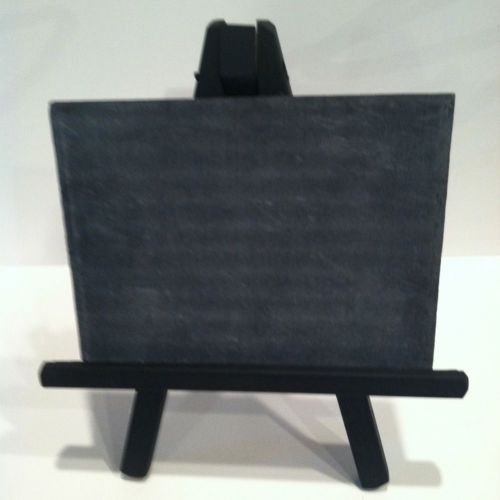 Slate Board With Black Easel Chalk Art Painting Display