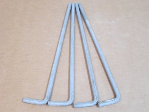 **lot of 4**   3/4&#034; x 3&#034; x 24&#034; type &#034;l&#034; anchor bolt for sale