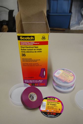 3M Scotch Vinyl Electric Tape - Violet - 10 pack