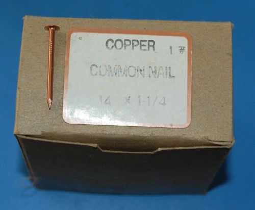 Copper nails #14 X 1.25&#034; - marine, crafts