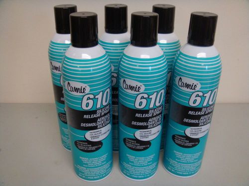 6 cans of camie 610 silicone mold release - chem trend - pura spray foam release for sale