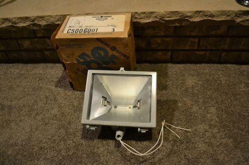 Ge general electric qf500 quartz swival mount flood light 500w 120v used for sale