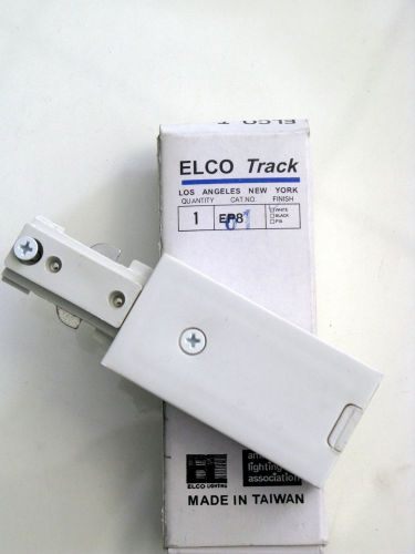 ELCO Lighting Track Connector EP801 Live end 2 White Lot of four (4)