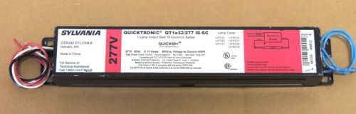 Sylvania qt1x32 is-sc fluorescent ballast quicktronic 1-lamp t8 277v / warranty for sale