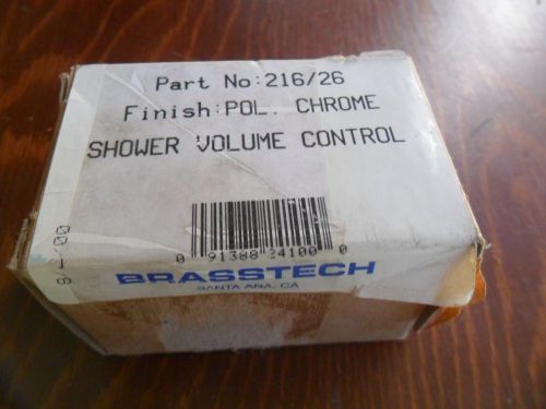 Brasstech Polished Chrome Shower Volume Control Valve 216/26 Solid Brass