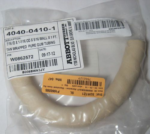 Abbott Rubber Abrasion-Resistant Gum Tubing 1&#039; 7582129 NIB