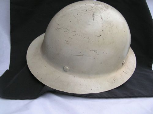 Old white skullgard construction industrial hard hat *msa approved* for sale