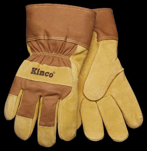 Kinco 1958 Pigskin Leather Mens Work Gloves Waterproof Winter Lined M L XL XXL