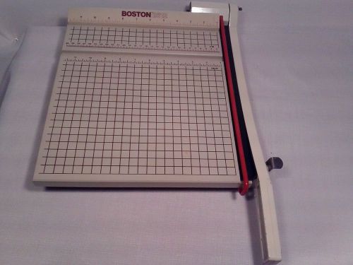 Boston 2612 12&#034; Paper/Cardboard Cutter Slicer guillotine made of wood and steel