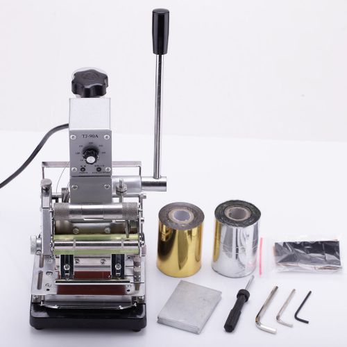 Hot foil stamping machine tipper bronzing pvc id credit card w/ free foil paper for sale