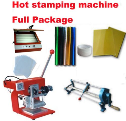 Hot foil stamping business full start up package. Heat transfer complete package