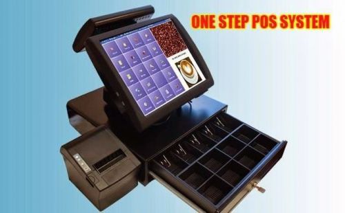 Pos terminal (dual screen)complete with software touch screen  and printer for sale