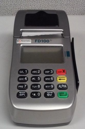 First data fd100 ti credit card machine no power supply for sale