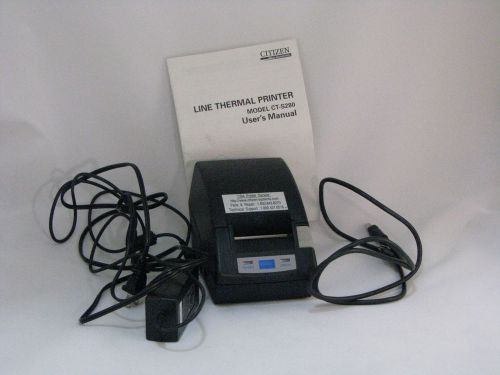 Citizen ct-s280 pos thermal receipt printer 58mm usb tested works great + cords for sale