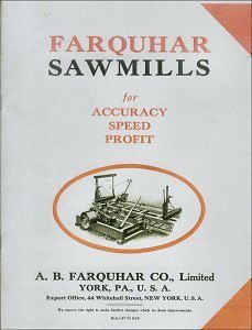 Farquhar sawmills for accuracy, speed, profit, bulletin 629 for sale