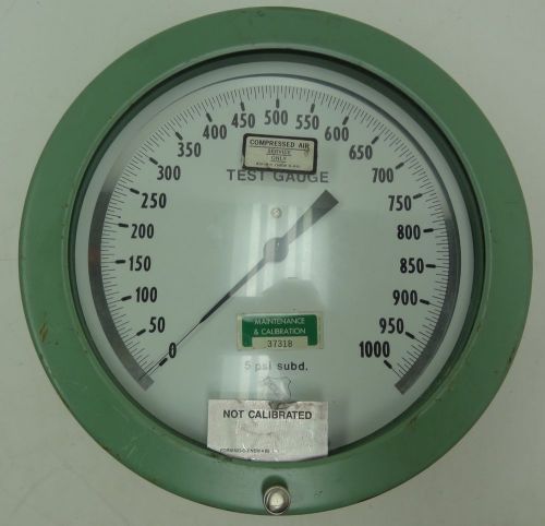 Ashcroft test gauge 0-1000 psi 5 psi subd. laboratory for sale