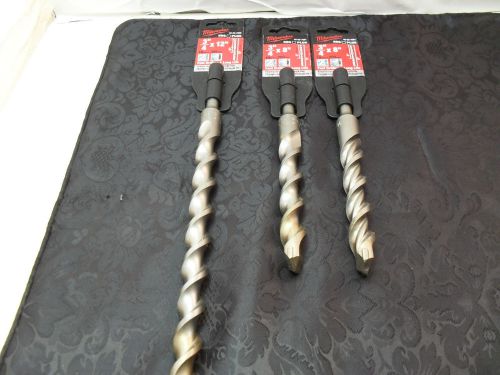 Milwaukee 3/4&#034;  Concrete Drill Bits Lot of 3 New
