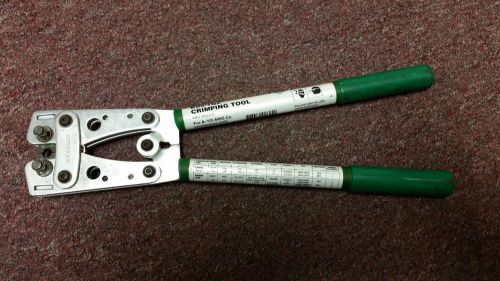 GREENLEE K05-1GL CRIMPING TOOL for 8-1/0 AWG Cu