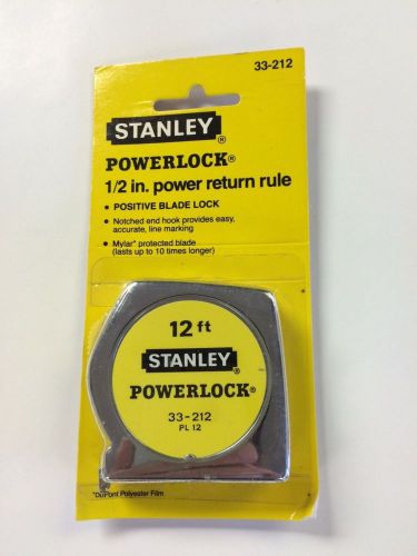 Stanley 33-212  12-foot tape measure, 1/2&#034; blade, nos usa made for sale
