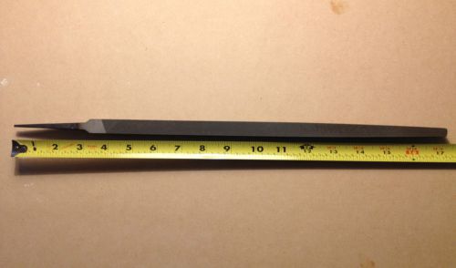 Nicholson® Second Cut Taper to Point, 14&#034; long body, Square File,tapers from 5/8