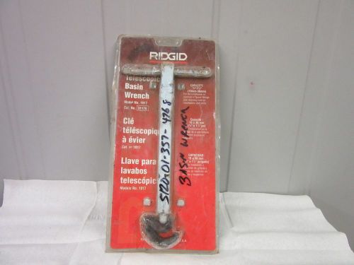 RIDGID BASIN WRENCH 1017 PLUMBING SINK FAUCET KITCHEN TELESCOPIC MADE IN USA NEW