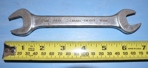 Open Wrench Gray Canada C1517 17mm 15mm