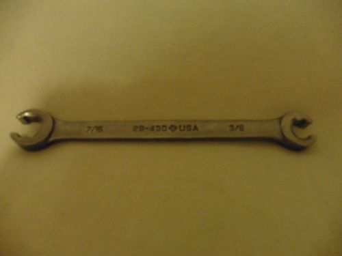 Armstrong tools, 28-430, satin finish double head flare nut wrench 3/8x 7/16 for sale