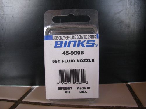 BINKS 55T Fluid Nozzle for Cub SL or SLG Part 45-9908 Genuine Service Part  NIP