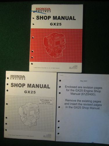 Honda Engine GX25 Shop Service Manual Set GX 25 2002 2003 FACTORY