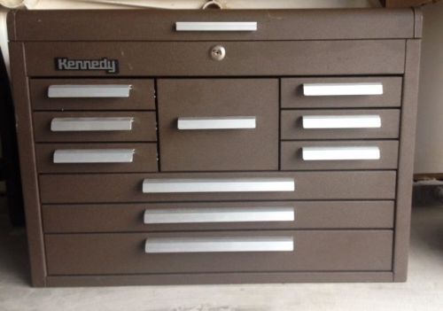 Kennedy 360b mechanics 10 drawer tool box  brown for sale
