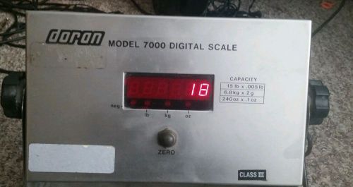 Doran digital 7000 series scale for sale
