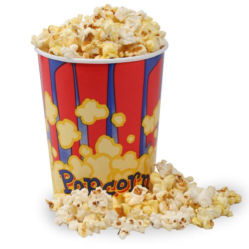 Great northern popcorn 50 count movie theater  popcorn bucket 32 ounce (oz) gnp for sale