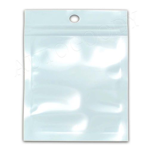 2000 Ziplock 5.5x8 Clear Plastic White Bags 5.5&#034; x 8&#034; Wholesale Lot