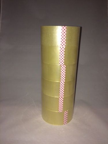 6 roll box packaging clear packing sealing tape - 2&#034; x 110 yards for sale
