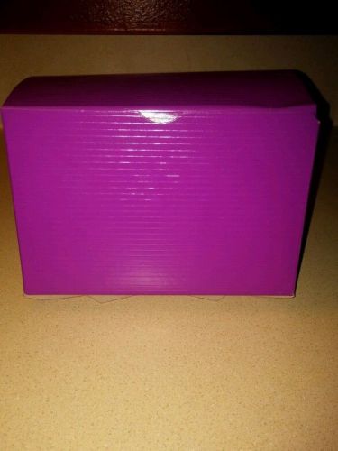 Lot of 75 6&#034;x4&#034;x4&#034; cardboard gift boxes. Purple.