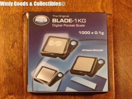 AWS Blade -1 KG Black Digital Pocket Scale 1000 X 0.1G - (New in Box) NR