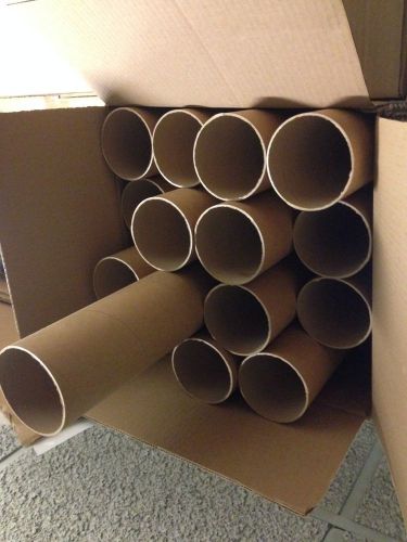 4 x 26 Kraft .080 Gauge Mailing Tubes With End Caps (15 Tubes per pack) NEW