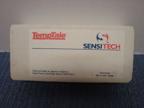 Lot of 9 Sensitech TempTale3 *-30°C to 85°C Model 4D/2K *New/Old Stock