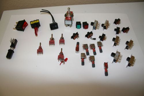 Lot of switches, slide, toggle, etc