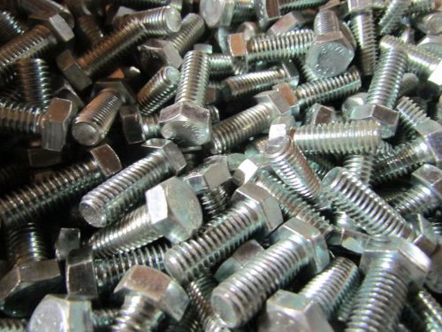 3/8-16 x 1&#034; unc inch hex head cap screw bolt zinc plated lot of 25 for sale