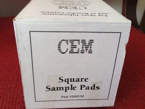 CEM - Part #200150 - Square Sample Pads - 400/pack - NEW