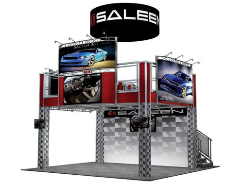 20x20 Multi Level Trade Show Display Booth Rental AE2020