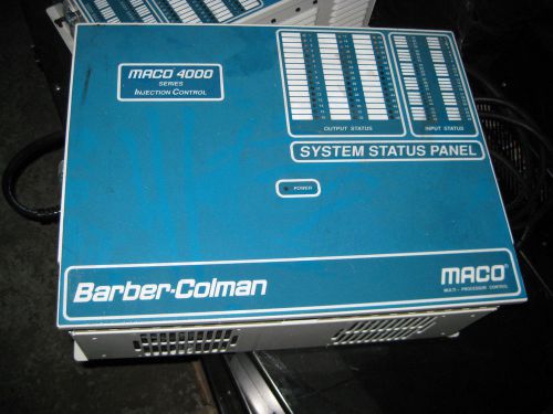 Barber Colman Maco 4000 Injection Control Chassis Model 40BA-200AC-C0A-A-00
