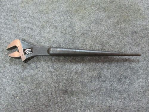 Klein tools adjustable construction wrench klein # 3239 - spud wrench crecent for sale